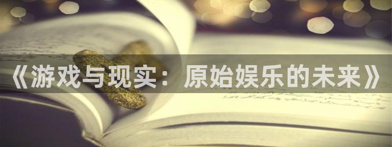 bg大游官网：《游戏与现实：原始娱乐的未来》